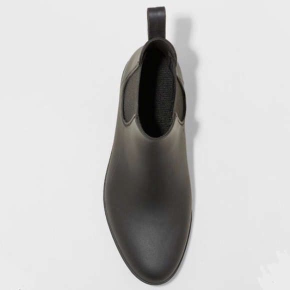 Women's A New Day Black Chelsea Rain Boots, NWT - Picture 3 of 5